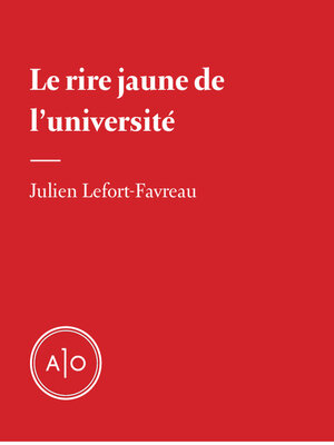 cover image of Le rire jaune de l'université